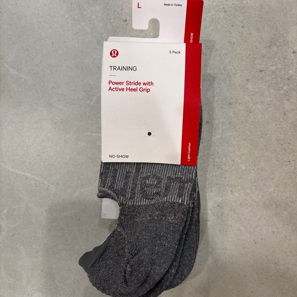 NWT Lululemon Women's Power Stride Socks 5 Pack Large